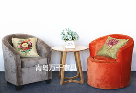 咖啡沙發圓